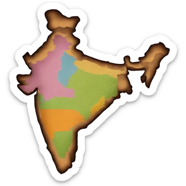 Map Of India sticker