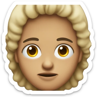 Person giving a dirty look sticker