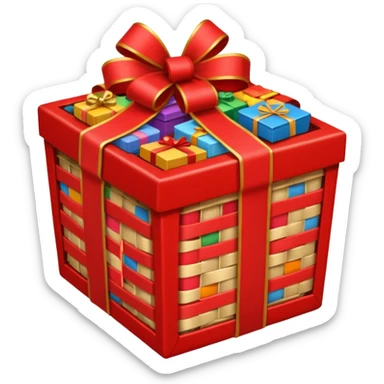 Return gift net hamper sticker