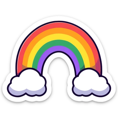 Rainbow pride symbol sticker