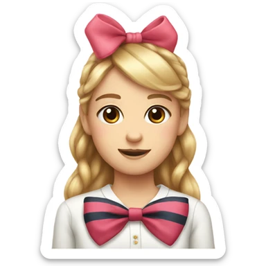 Cute bow preppy  sticker