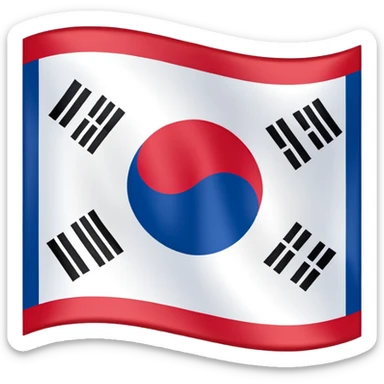 Flag of south korea sticker