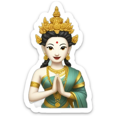 White Tara sticker
