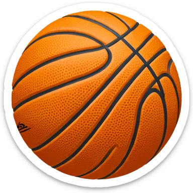 Aesthetic basketball sticker