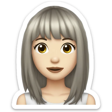 Carly Rae jepsen long hair sticker