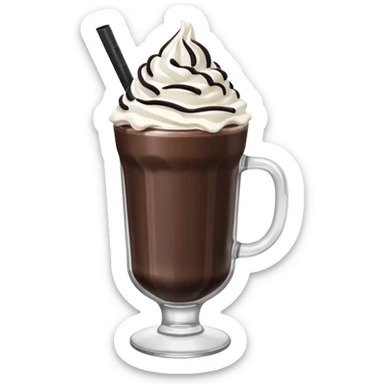 oreo milkshake in a glass sticker