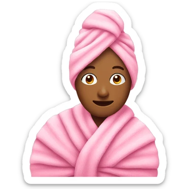 pink towels sticker