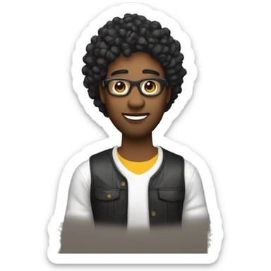 A musical producer sticker