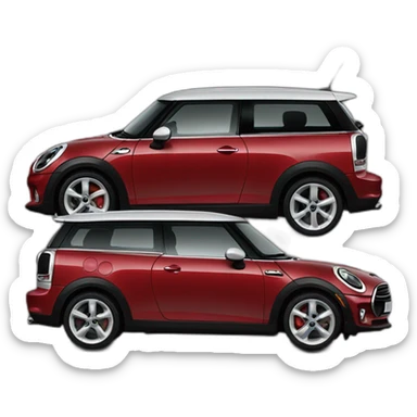 Mini Clubman red sticker