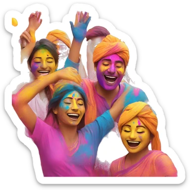 Holi celebration  sticker
