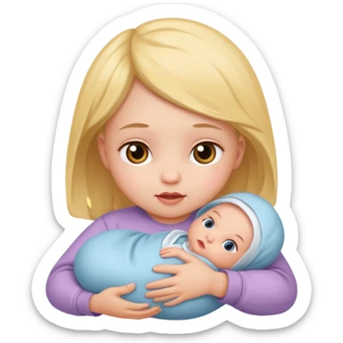 newborn baby girl sticker