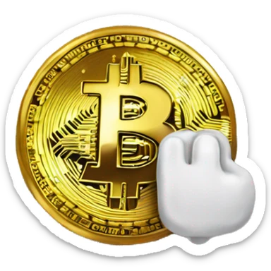 bitcoin in computer sticker