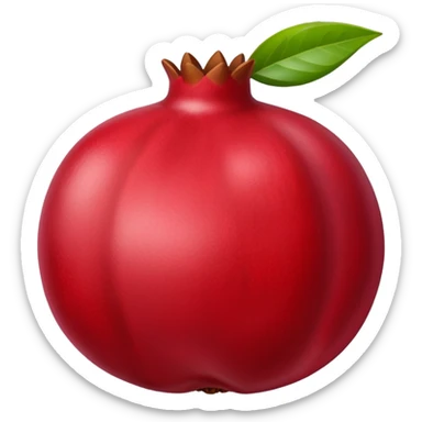 red pomegranate sticker