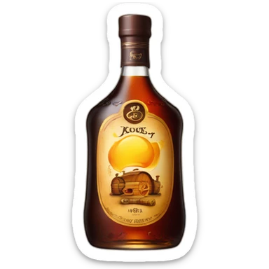bottle of 6 years Kizlyar brandy sticker
