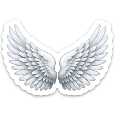 make this emoji face the opposite direction 🪽 sticker