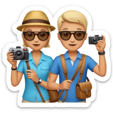 Tourists Taking Photos sticker