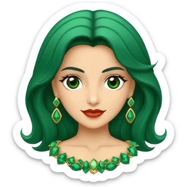Esmeralda preciosa joia sticker
