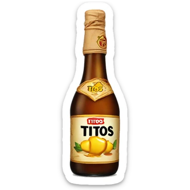 titos bottle sticker