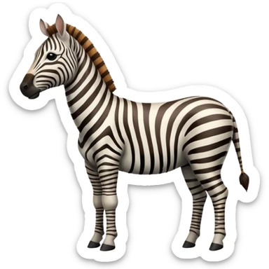 archer zebra wild sticker