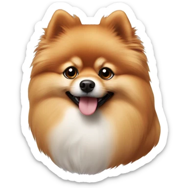 Pomeranian Spitz red sticker