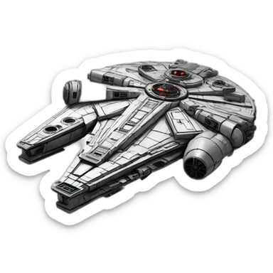 millennium falcon sticker
