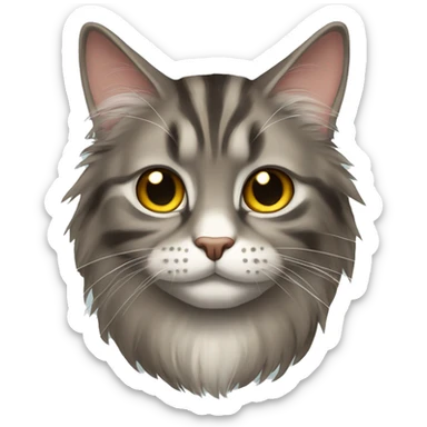 Mainecoon cat  sticker