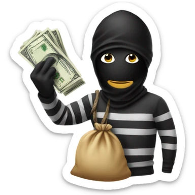 Robber emoji sticker