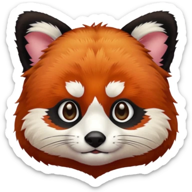 A red panda with serious eyes. sticker