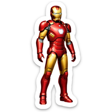 Iron Man superhero sticker