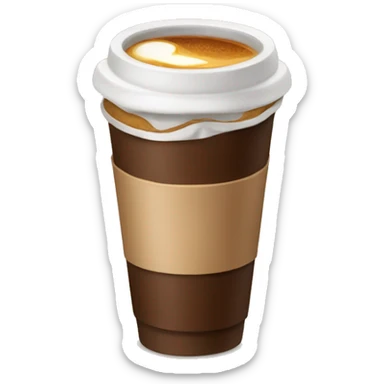 Tasa de café tomando café  sticker