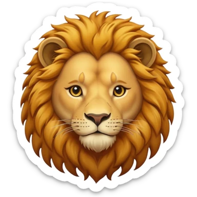 in lion family, only Father., full sticker