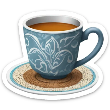 Homely Indian cup of chai  sticker