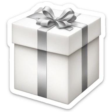 white dior giftbox  sticker