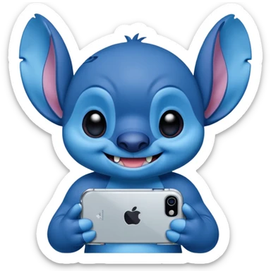 Stitch and iPhone ￼ sticker
