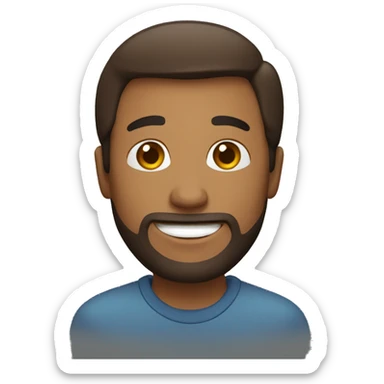 welcoming man sticker