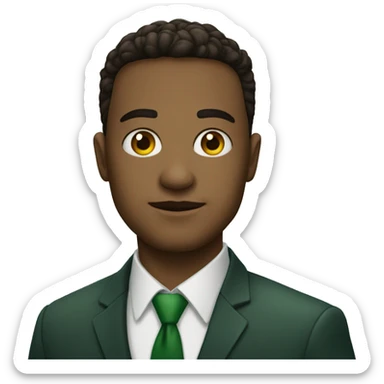 Jovem advogado de olhos verdes sticker