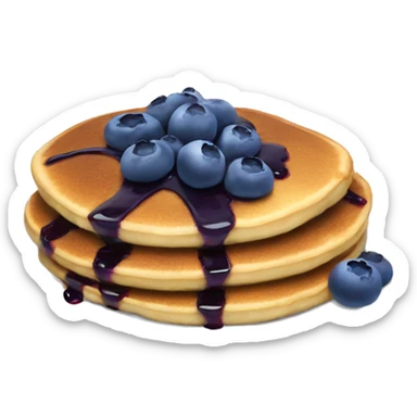Blueberry pancakes sticker