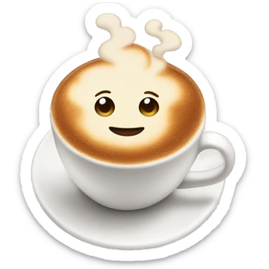 A cappuccino  sticker
