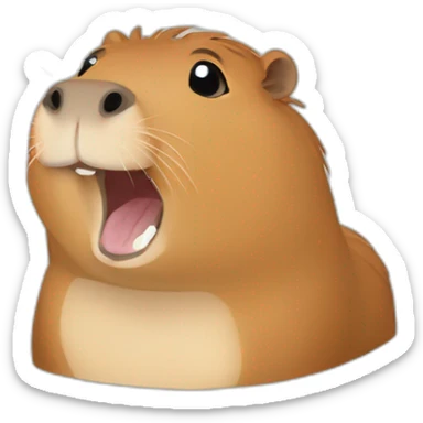 capybara happy sticker