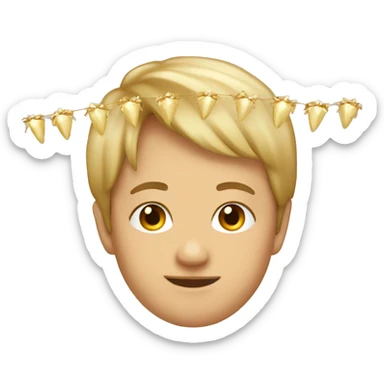 Beige garlands sticker