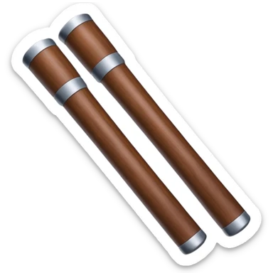 two police baton sticker