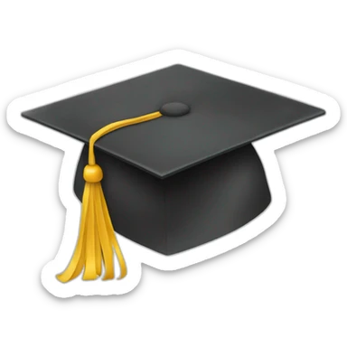 Graduation cap sticker