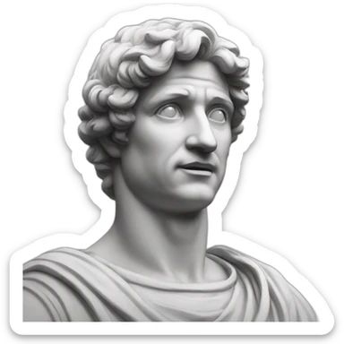 italian statue speaking italian sticker