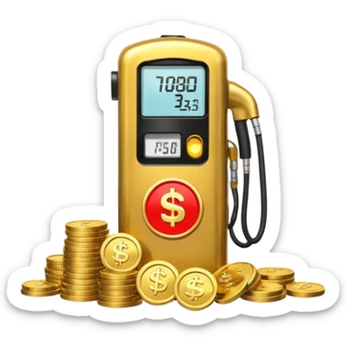 Crypto Gas fee sticker