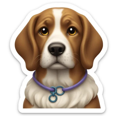 A dog With a Loop ästethic sticker