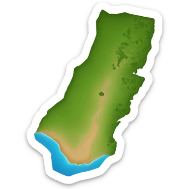 Outline of big island of Hawaii sticker