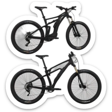 All black steppenwolf typhoon mountain bike sticker