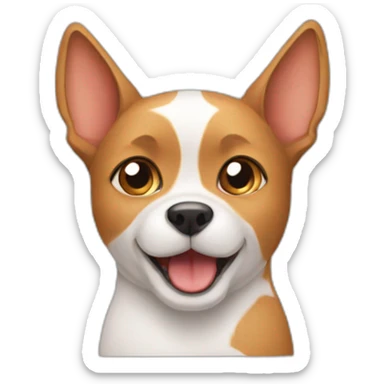 A cat and dog put together  sticker