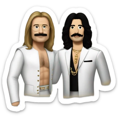 Jhon lennon meeting Freddie Mercury sticker