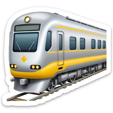 Australian passenger train (Iconic colour: Silver and yellow) sticker